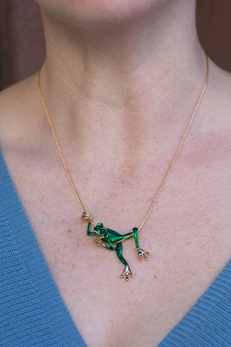 Golden Frog Pendant - Troy O'Brien Fine Jewellery