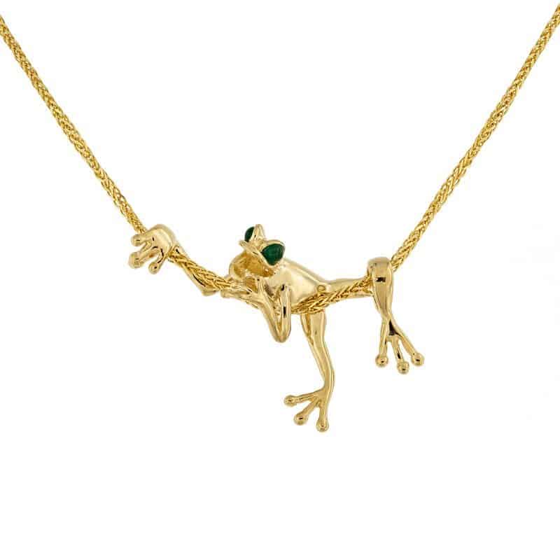 14k Gold 3-D Frog Pendant | Seattle Gold Grillz