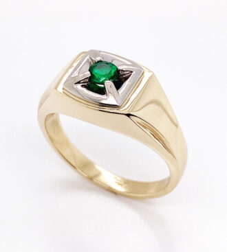 Mans emerald ring