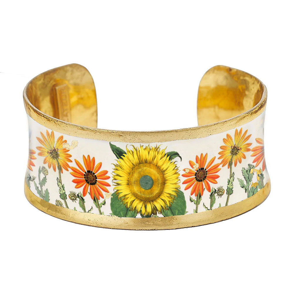 sunflower cuff bracelet