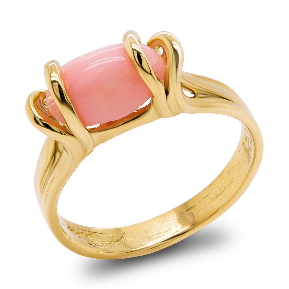 Conch Pearl Ring by Marcial de Gomar on a white background.
