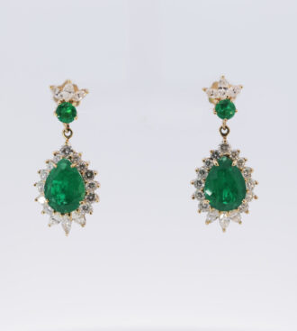 Atocha Treasure Emerald Dangle Earrings