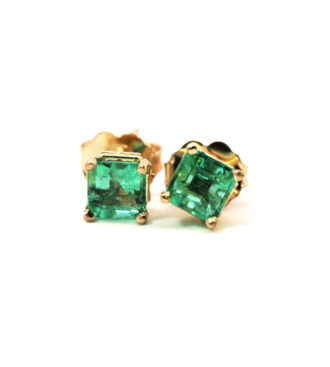 Chivor Emerald Stud Earrings