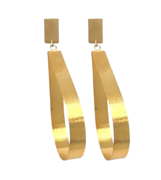 Marajó Pear Shape Hoop Earrings