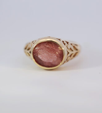Unisex Oregon Sunstone ring
