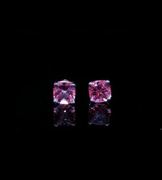 Baby Pink Topaz Stud Earrings
